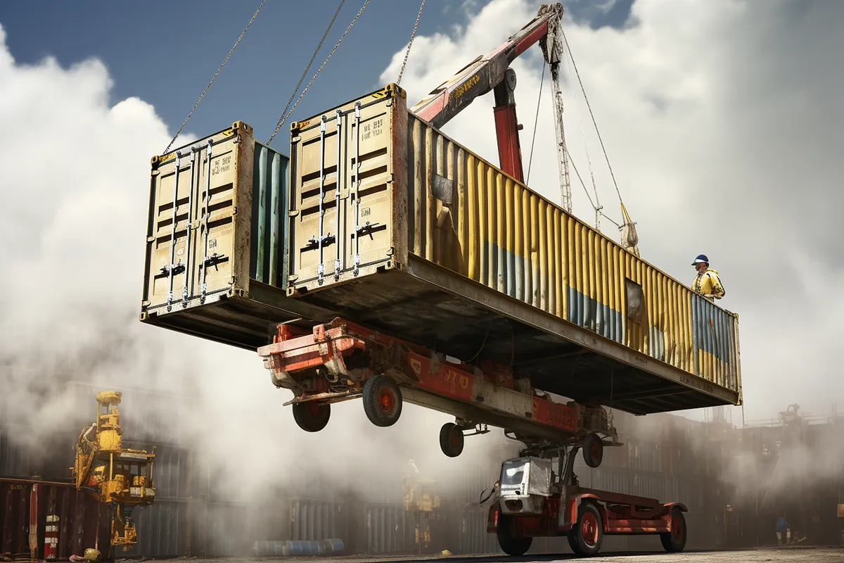 Break bulk movements — non-containerised cargo loading at a shipping port